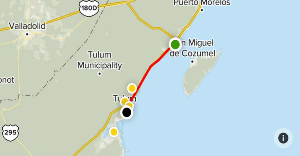 route playa tulum